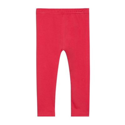 Girl's pink plain leggings